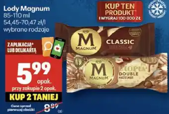 Lody Magnum Classic, wybrane rodzaje