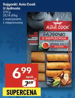 Delikatesy Centrum Sajgonki Asia Cook U Jędrusia z warzywami, z wieprzowiną oferta