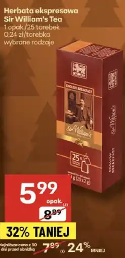 Delikatesy Centrum Herbata ekspresowa Sir William's Tea oferta