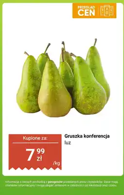Biedronka Gruszka konferencja luz Biedronka oferta