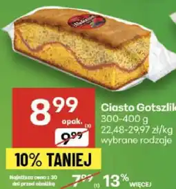 Delikatesy Centrum Ciasto Gotszlik 300-450g wybrane rodzaje oferta