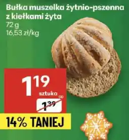 Delikatesy Centrum Bułka muszelka żytnio-pszenna z kiełkami żyta 72g Delikatesy Centrum oferta