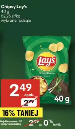 Delikatesy Centrum Chipsy Lay's Green Onion oferta