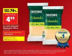 Biedronka Ser żółty Edamski Światowid oferta