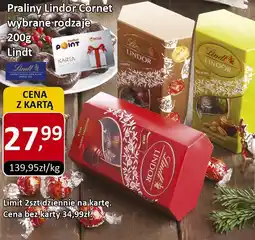 Market Point Praliny Lindor Cornet wybrane rodzaje 200g Lindt oferta