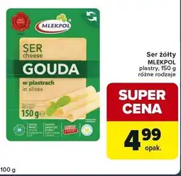 Globi Ser żółty Gouda MLEKPOL plastry 150 g różne rodzaje oferta