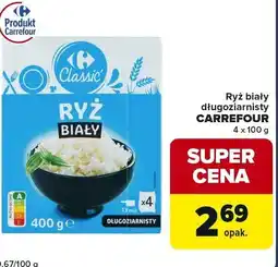 Globi Ryż biały długoziarnisty CARREFOUR 4 x 100 g oferta