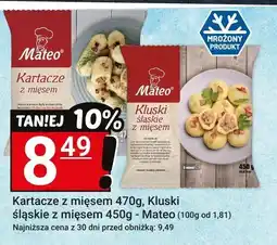 Hitpol Kartacze z mięsem 470g, Kluski śląskie z mięsem 450g - Mateo oferta