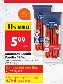 Biedronka Kabanosy Kraina Wędlin oferta