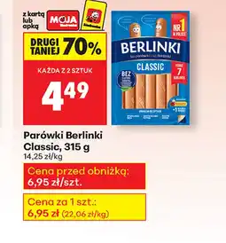 Biedronka Parówki Berlinki oferta