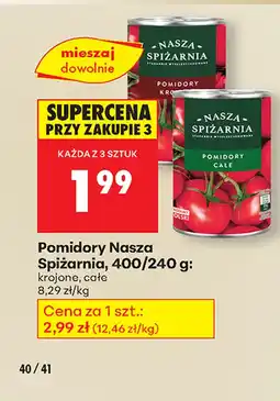 Biedronka Pomidory krojone Spiżarnia oferta