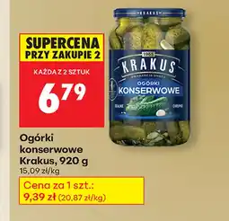 Biedronka Ogórki konserwowe Krakus oferta