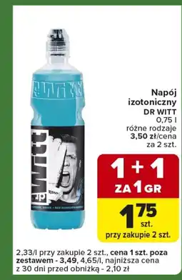 Carrefour Express Napój izotoniczny Dr Witt oferta