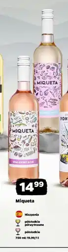 Netto Wino półsłodkie Miqueta oferta