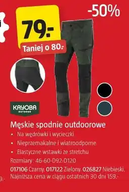 Jula KAYOBA Męskie spodnie outdoorowe oferta