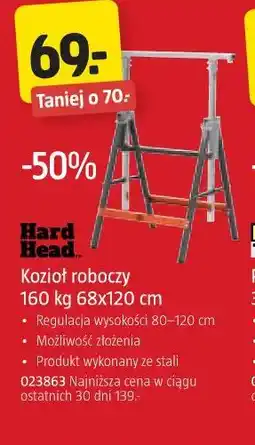 Jula Hard Head Kozioł roboczy 160 kg 68X120 cm oferta