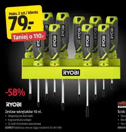 Jula RYOBI Zestaw wkrętaków 10 el oferta