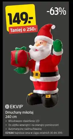Jula Dmuchany mikołaj 240 cm oferta