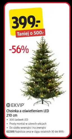 Jula EKVIP Choinka z oświetleniem LED 210 cm oferta