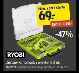 Jula Zestaw końcówek i wierteł 60 el. RYOBI oferta