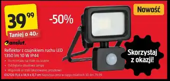 Reflektor z czujnikiem ruchu LED 1350 lm 10 W IP44 anslut