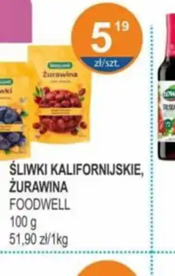 Rabat SLIWKI KALIFORNIJSKIE, ZURAWINA oferta
