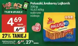 Delikatesy Centrum Paluszki, krakersy Lajkonik oferta