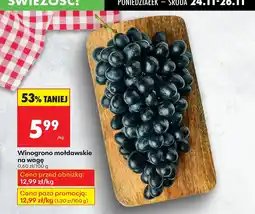 Biedronka Winogrona mołdawskie na wagę Biedronka oferta
