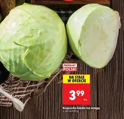 Biedronka Kapusta biała na wagę Biedronka oferta