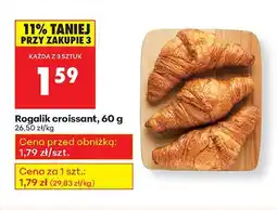 Biedronka Rogalik croissant, 60 g Biedronka oferta