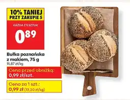 Biedronka Bułka poznańska z sezamem, 75 g Biedronka oferta