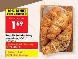 Biedronka Rogalik śniadaniowy z makiem, 100 g Biedronka oferta