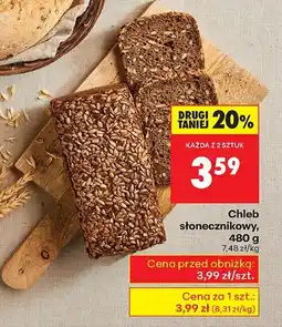 Biedronka Chleb słonecznikowy, 480 g Biedronka oferta