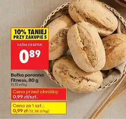 Biedronka Bułka poranna fitness, 80 g Biedronka oferta