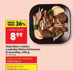 Biedronka Wątróbka z indyka z cebulką Wolno Gotowane 400 g Kraina Mięs oferta
