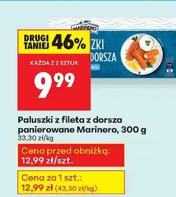 Biedronka Paluszki z fileta z dorsza panierowane, 300 g Marinero oferta