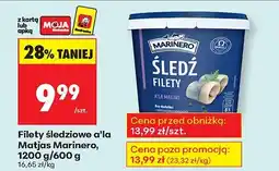 Biedronka Filety śledziowe a'la Matjas 1200/600 g Marinero oferta