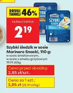 Biedronka Szybki śledź w sosie, 110 g Marinero oferta