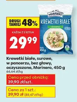 Biedronka Krewetki białe, surowe, w pancerzu, bez głowy, oczyszczone 450 g Marinero oferta
