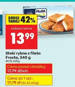Biedronka Steki rybne z fileta, 340 g Frosta oferta