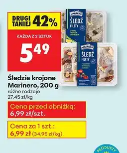 Biedronka Śledzie krojone, 200 g Marinero oferta