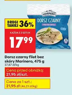 Biedronka Dorsz czarny filet bez skóry 475 g Marinero oferta