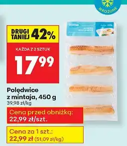 Biedronka Polędwice z mintaja, 450 g Marinero oferta