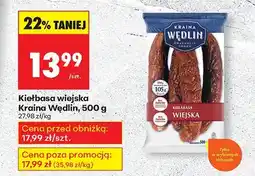 Biedronka Kiełbasa wiejska 500 g Kraina Wędlin oferta
