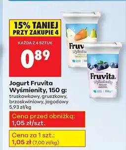 Biedronka Jogurt Wyśmienity truskawkowy Fruvita oferta