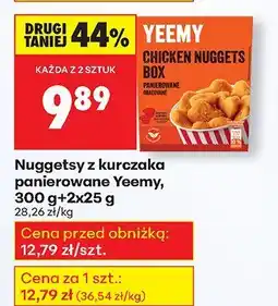 Biedronka Nuggetsy z kurczaka panierowane Yeemy oferta