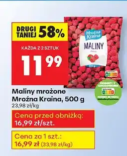 Biedronka Maliny mrożone 500 g Mroźna Kraina oferta