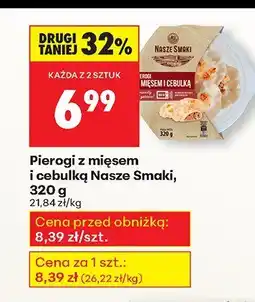 Biedronka Pierogi z mięsem i cebulką Nasze Smaki, 320 g oferta