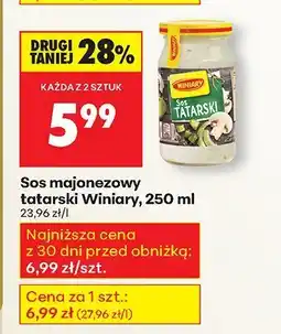 Biedronka Sos majonezowy tatarski 250ml Winiary oferta