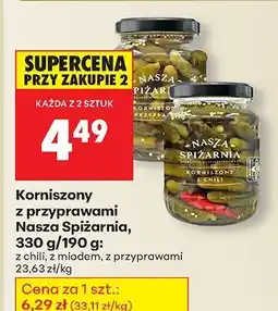 Biedronka Korniszony z przyprawami chili Nasza Spiżarnia oferta
